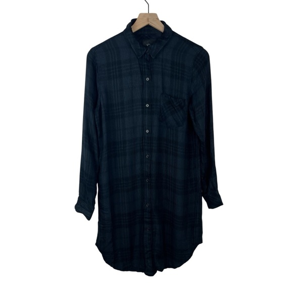 Rails Bianca Shirt Dress Onyx Jet - Picture 1 of 6